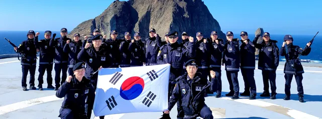 독도 경비 모습